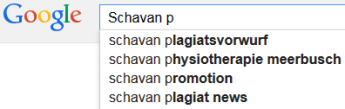 Google vervollständigt Schavan P